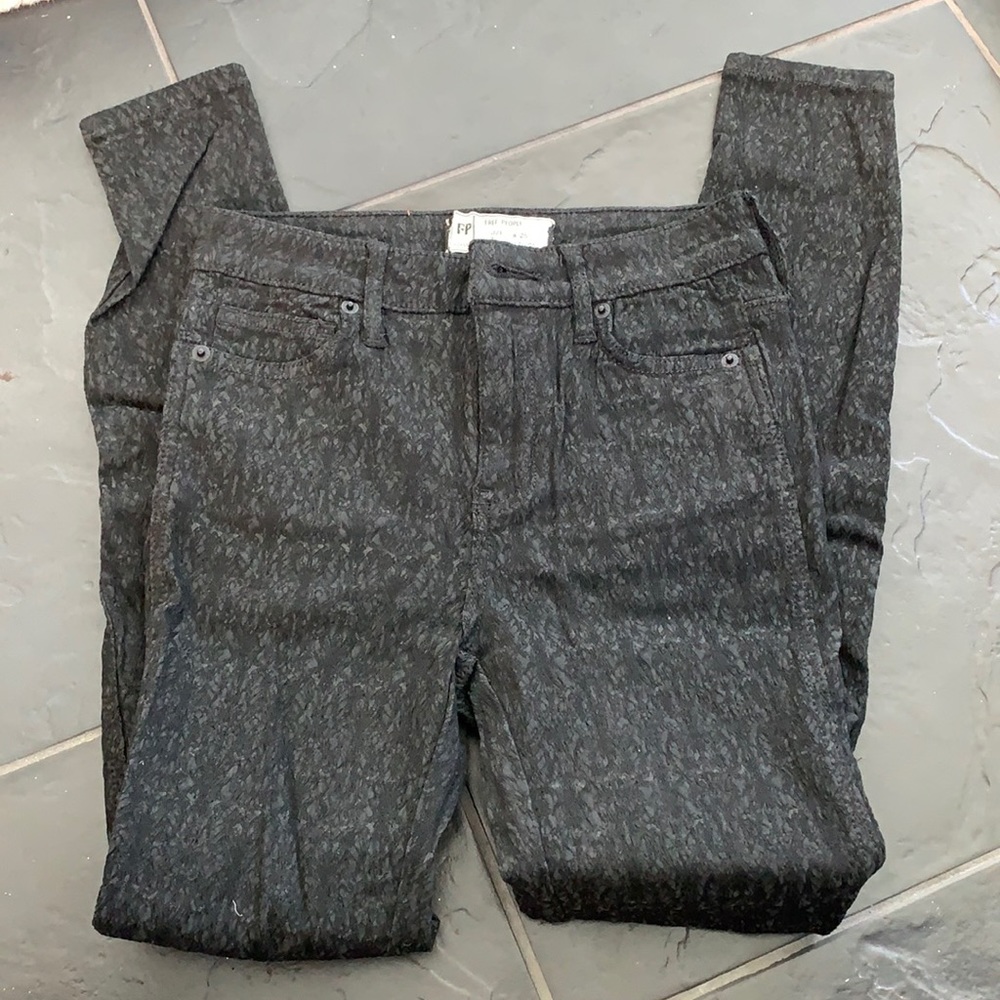 Free People Black Stretch Jeans